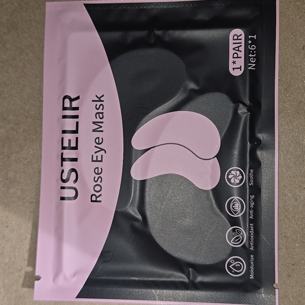 Eye Mask Rose 1 Pair New Unisex Beauty Women Men Gift Career Moisture - Picture 1 of 16